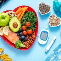 Person experiencing symptoms that may be associated with blood sugar imbalance