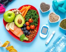Person experiencing symptoms that may be associated with blood sugar imbalance