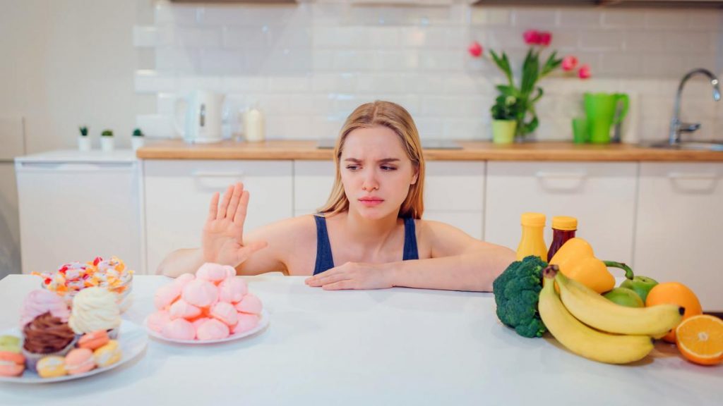 Comparison between sugary foods and healthier alternatives."