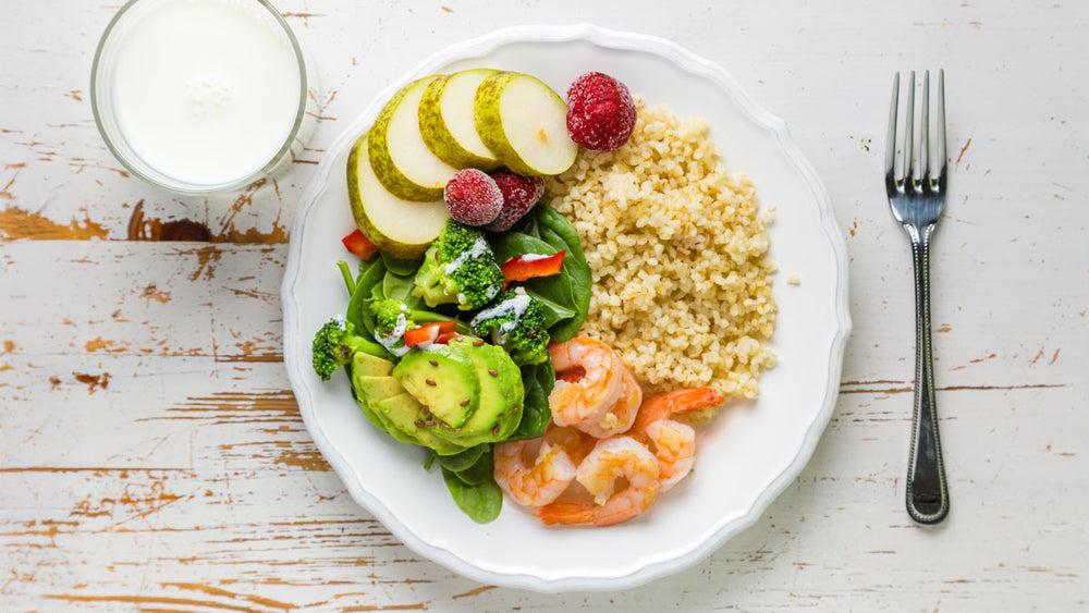 "Balanced meals and high-fiber foods that support healthy weight management."